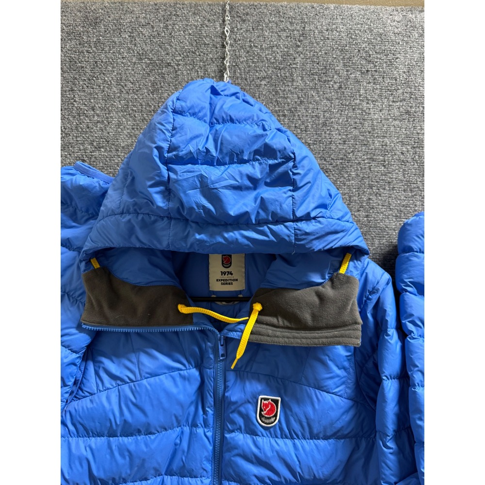 FJALLRAVEN BLUE EXPEDITION SERIES DOWN PUFFER JACKET HOODED FULL SIP WOMENS - Picture 4 of 12